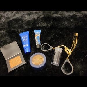 Makeup bundle with lash curler